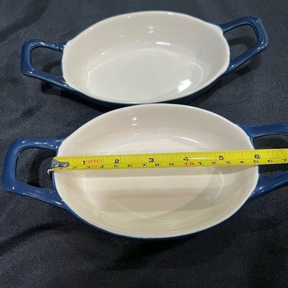 Swiss Pro Cookware Mini Shallow Baking Dish with Handles Blue Ombre - Picture 4 of 9